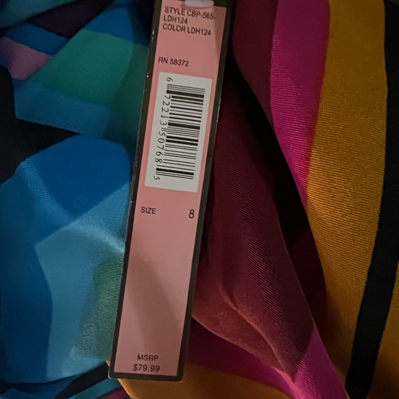 Multicolor Patterned Dress - Picture 9 of 9